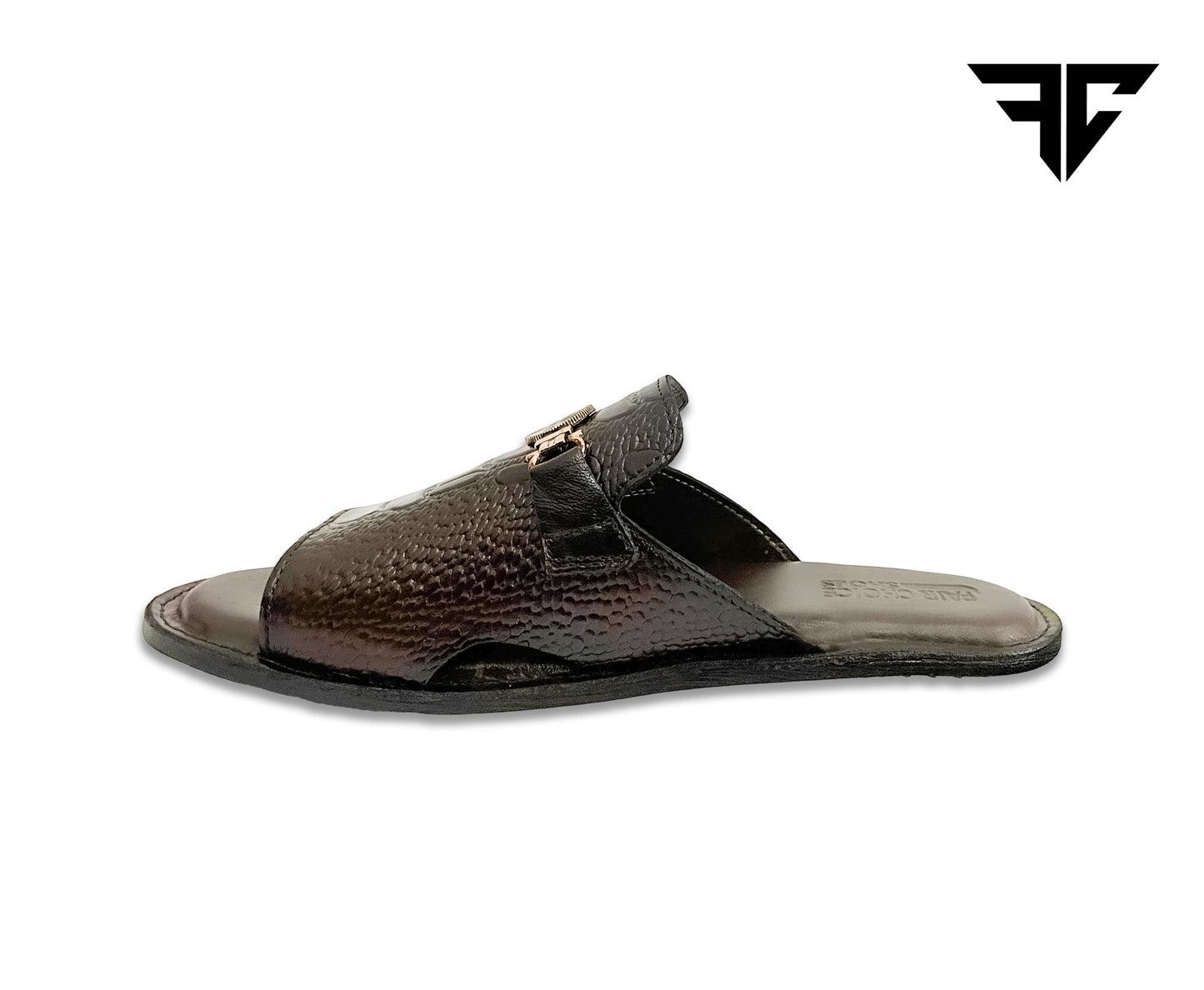 Men’s Brown Leather Chappals – Bold Design & Superior Comfort