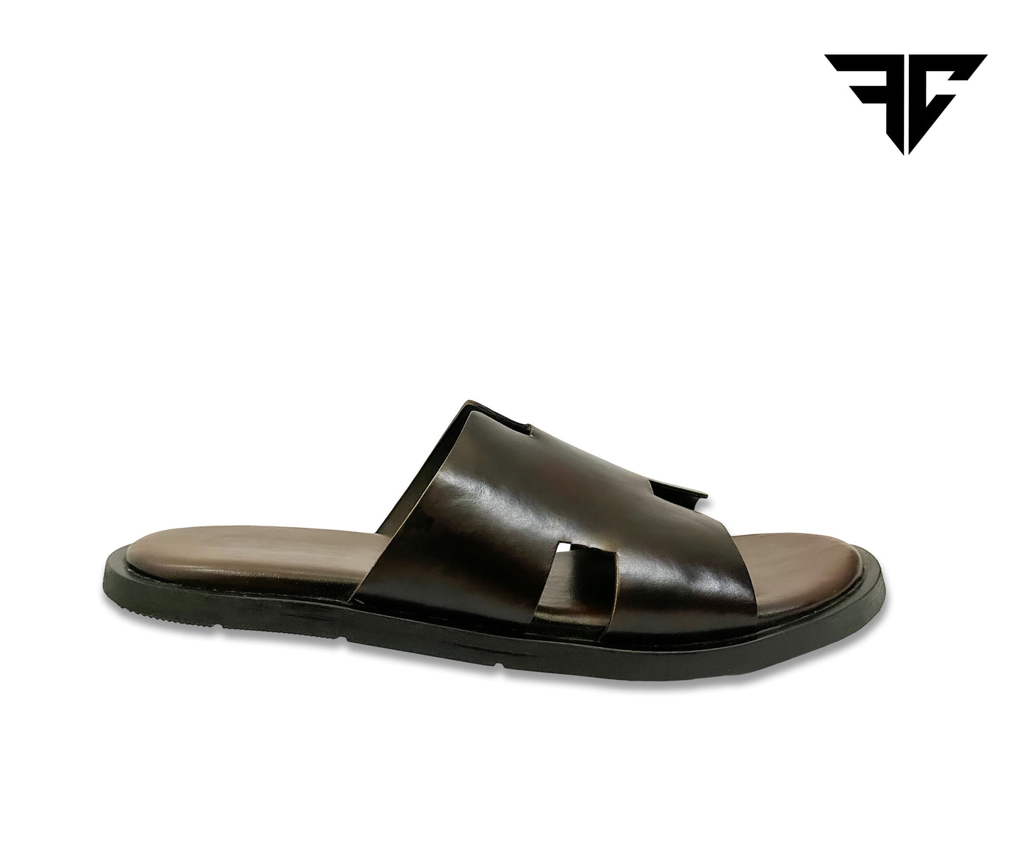 Handcrafted Leather Slippers – Sleek Comfort in Brown