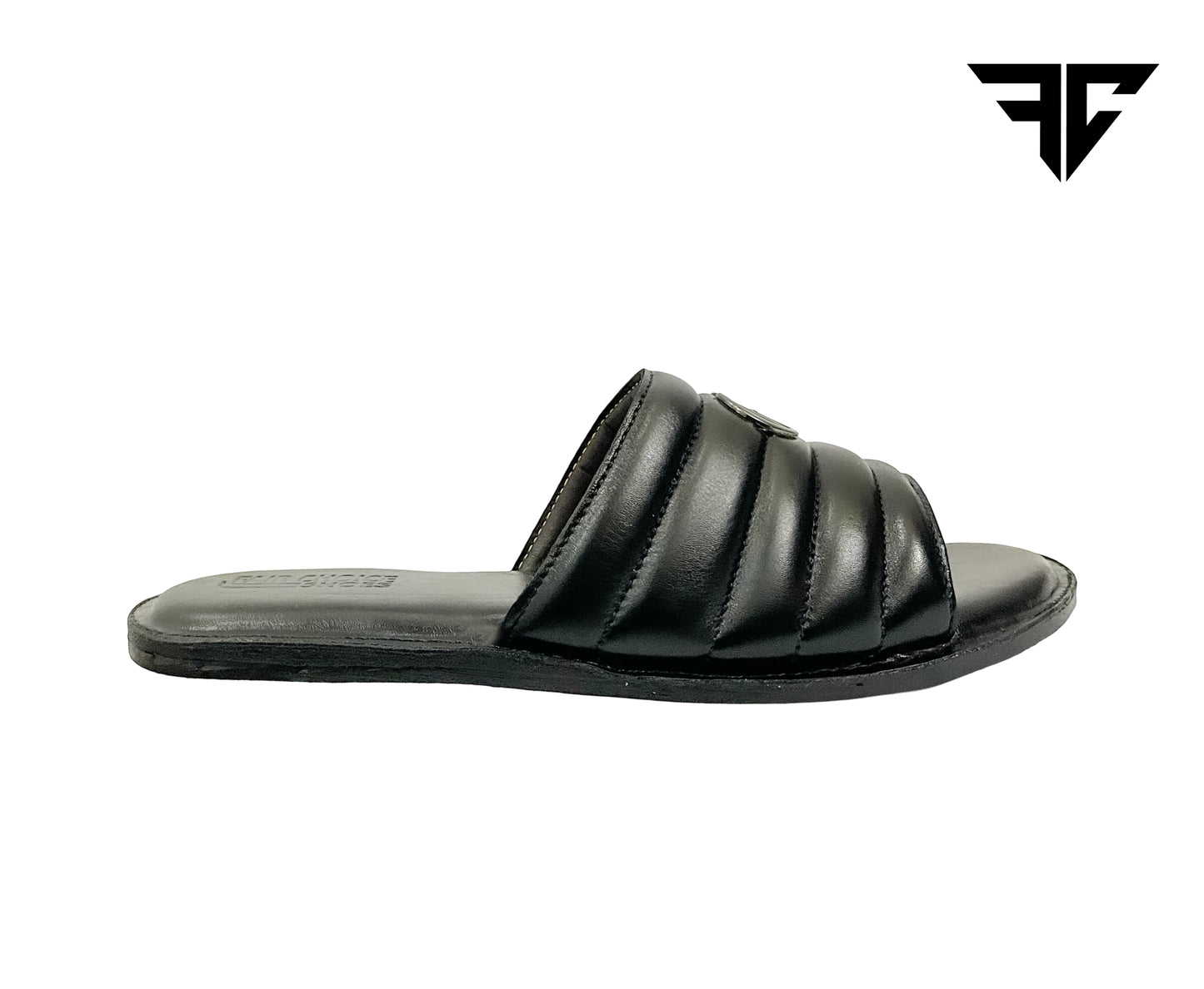 Black Minimalist Leather Sandals for Men – Everyday Comfort & Style