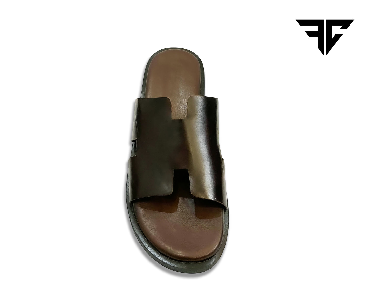 Handcrafted Leather Slippers – Sleek Comfort in Brown