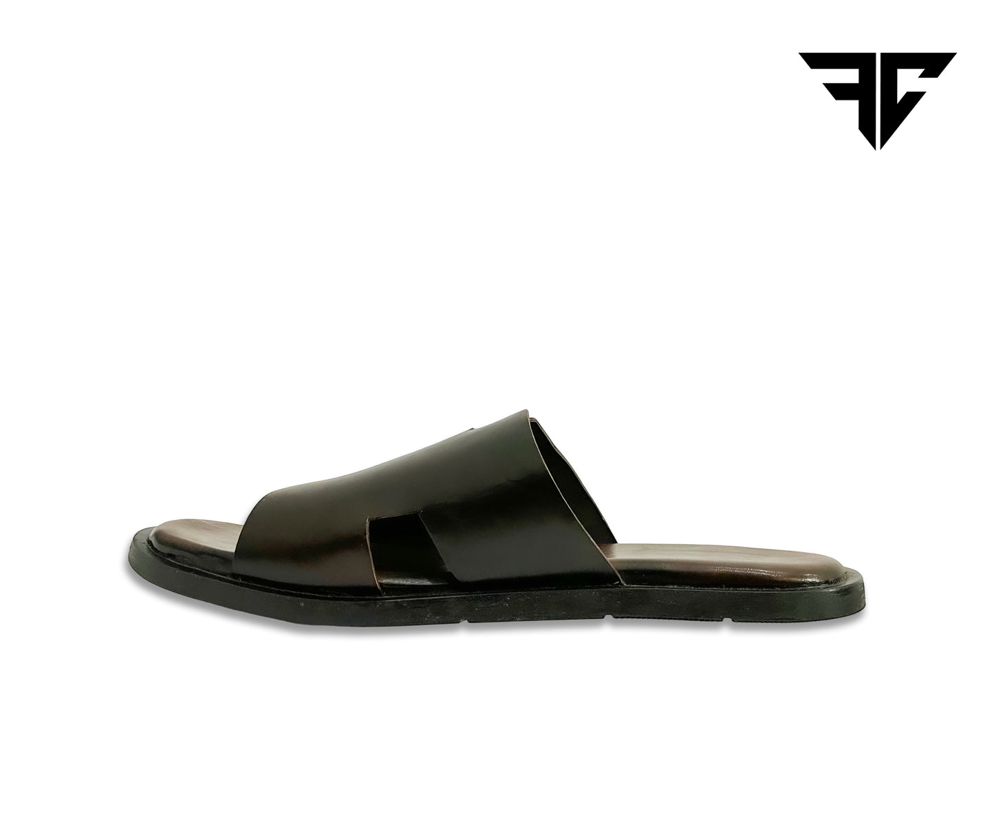 Handcrafted Leather Slippers – Sleek Comfort in Brown