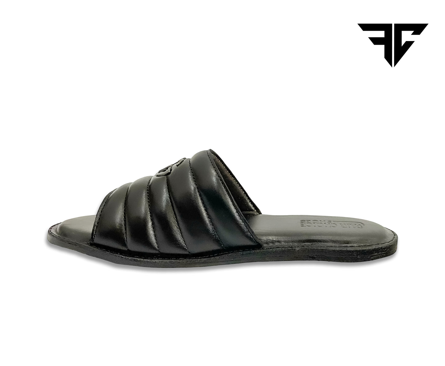 Black Minimalist Leather Sandals for Men – Everyday Comfort & Style