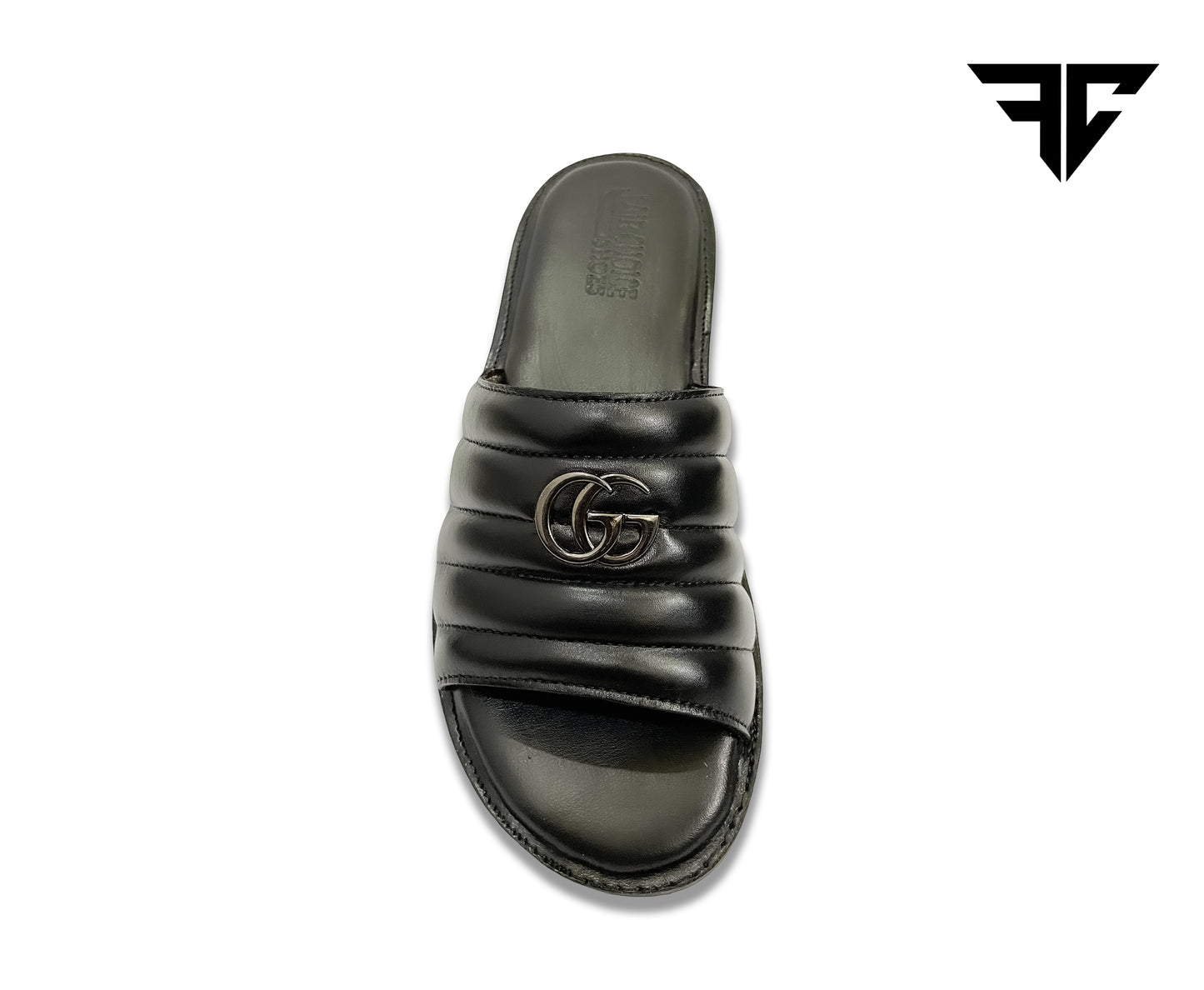 Black Minimalist Leather Sandals for Men – Everyday Comfort & Style
