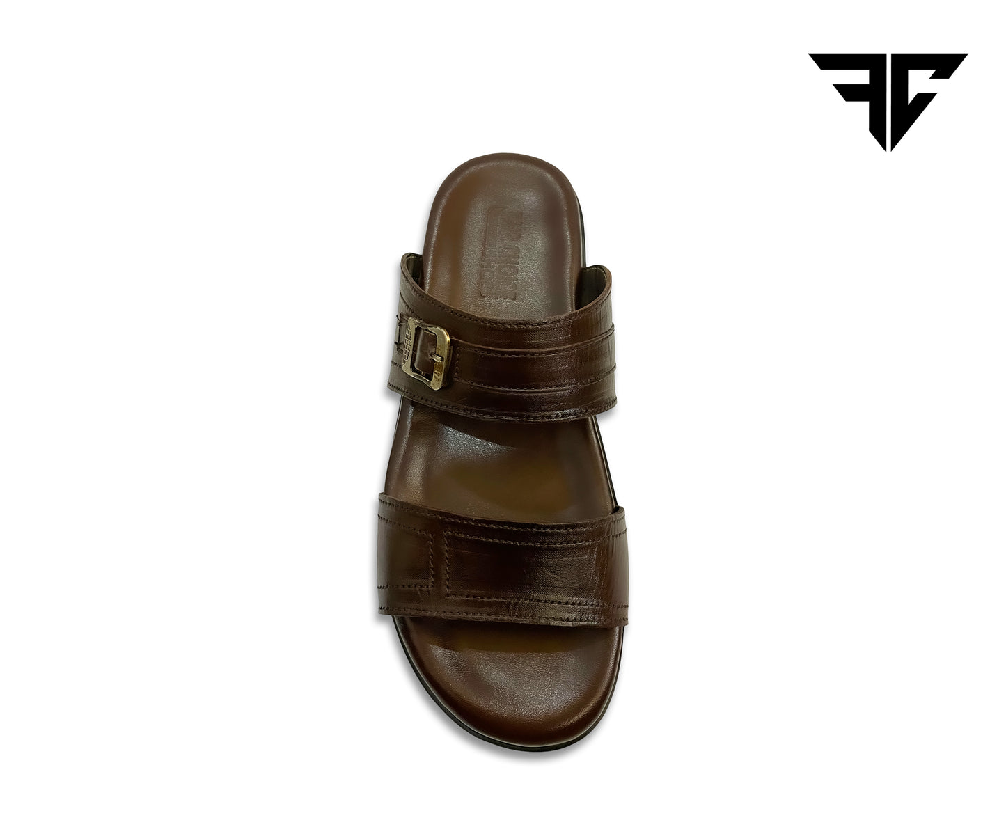 Handmade Leather Chappal – Brown Comfort Slide